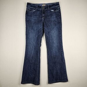 Paige Hidden Hills Boot Cut Mid Rise Jeans